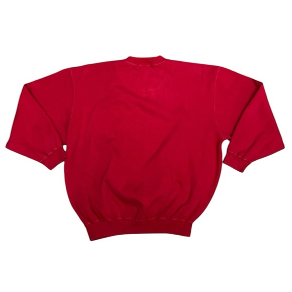 Vintage ABERCROMBIE & FITCH Red Crewneck Sweater - Picture 3 of 5